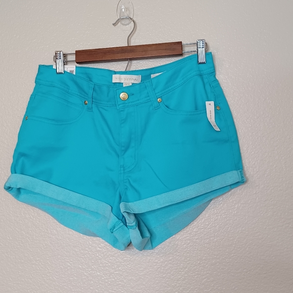 NWT Nicki Minaj Blue Mid Rise Shorts Size 13/14 - Picture 4 of 12